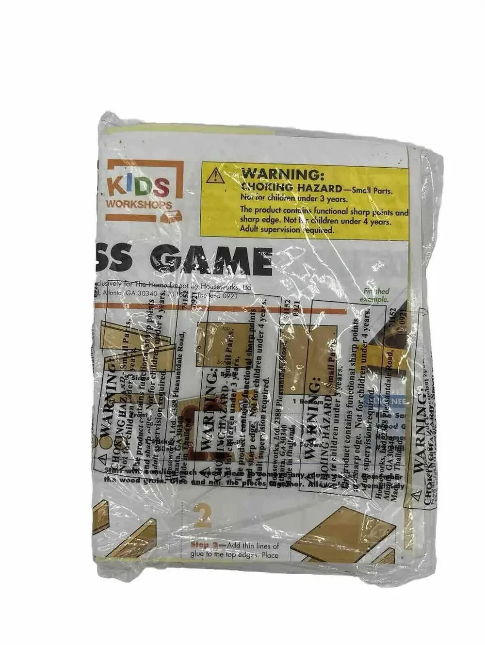 Home Depot Kids Workshop Wooden Building Kit Toss Game New With Pin January 2022